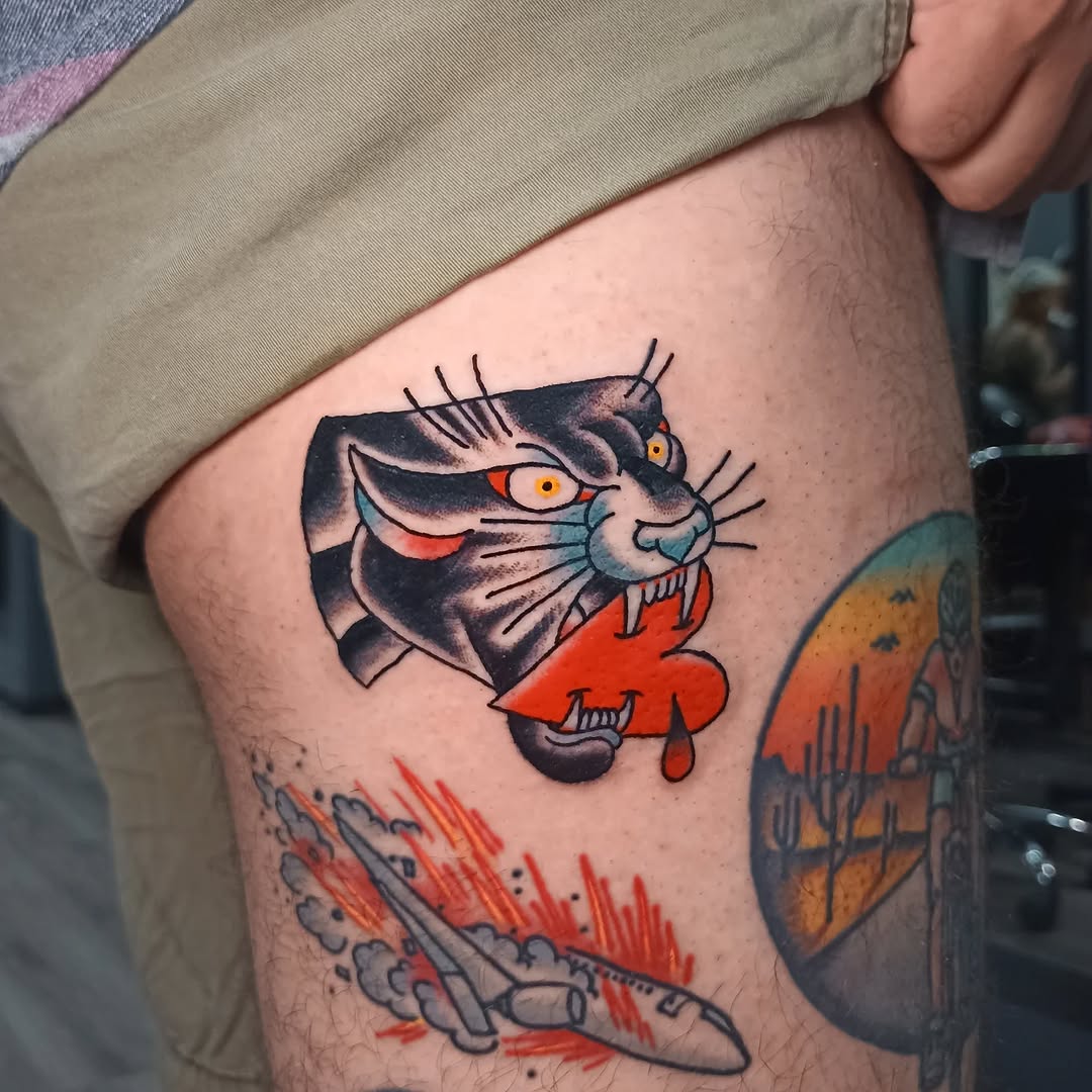 Tatuaje Pantera Japonesa - Fernando Aponte