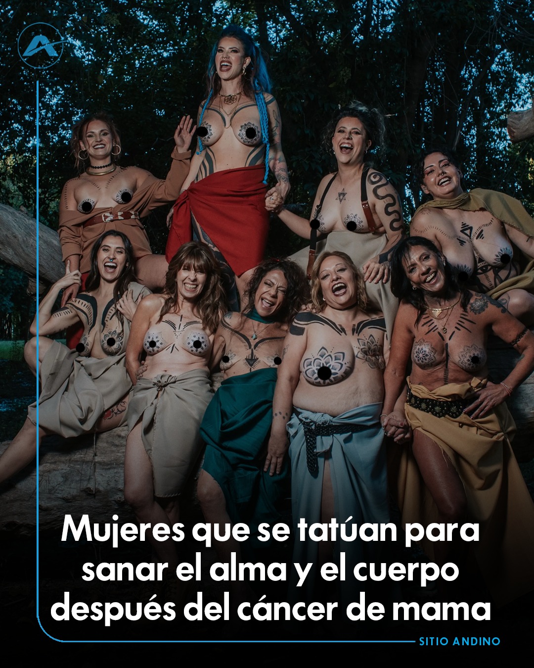 Tatuaje blackwork orgánico