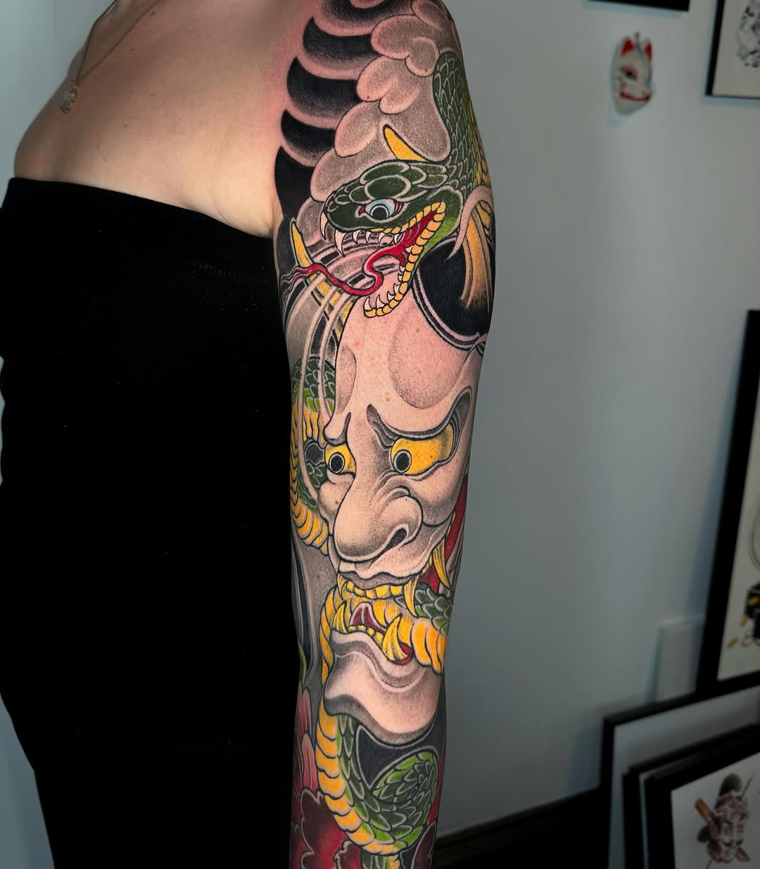 Japanese sleeve tattoo Horihan Houston