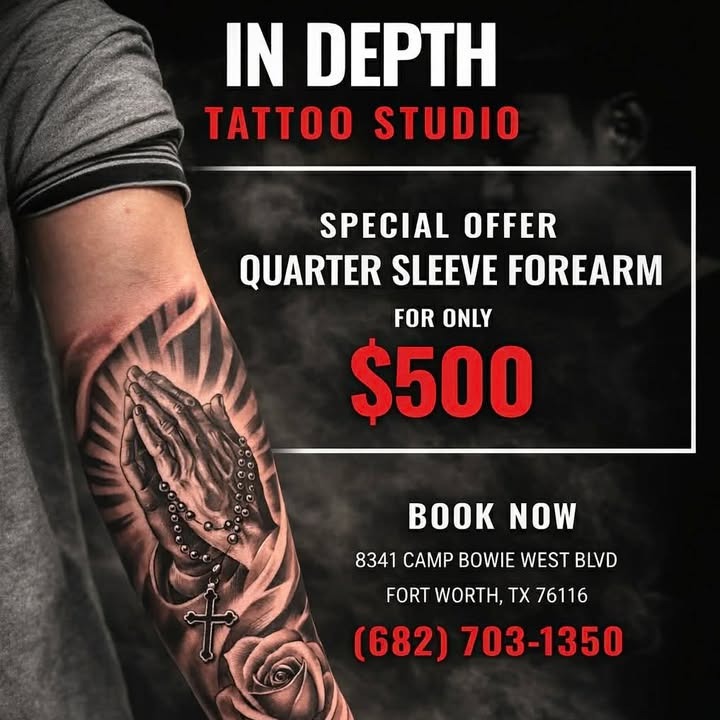 In Depth Tattoo Studio work 2