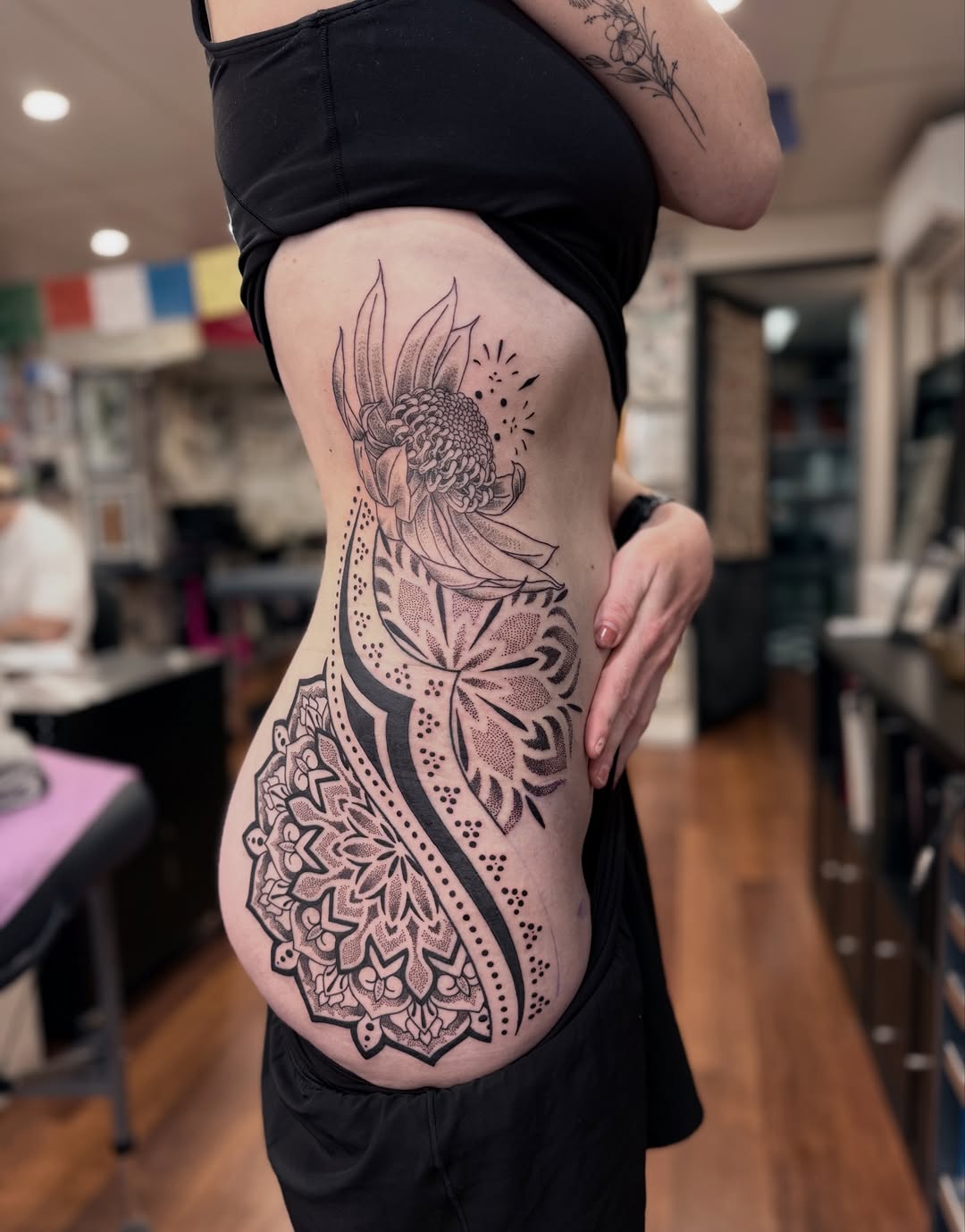 Joey Kintz ornamental tattoo