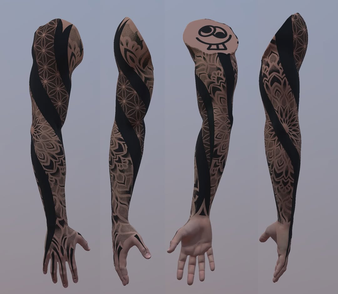 Joey Kintz geometric tattoo