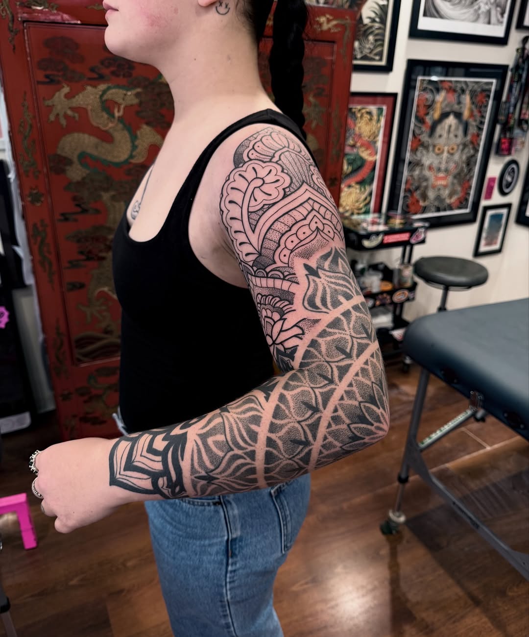 Joey Kintz blackwork tattoo