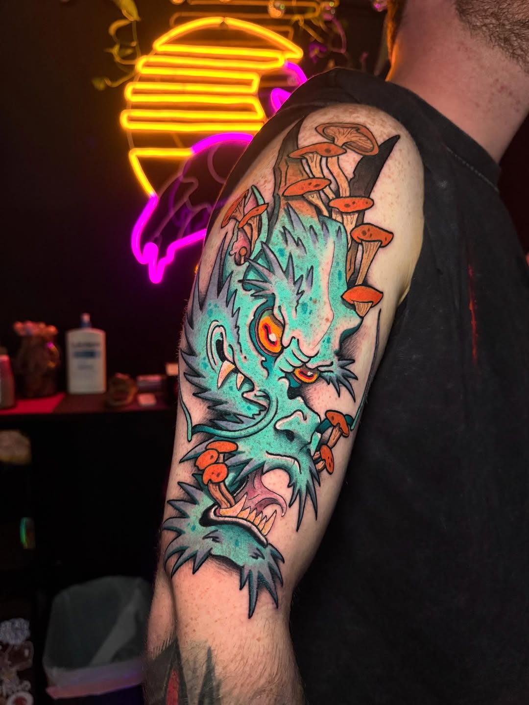 Neo-traditional tattoo by John Tucker