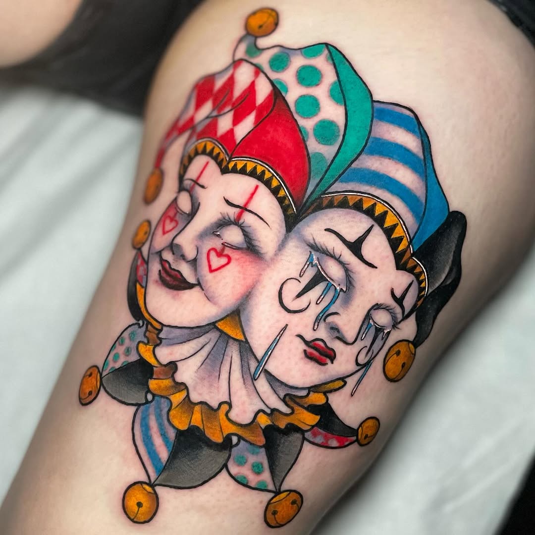 Bold color tattoo by John Tucker