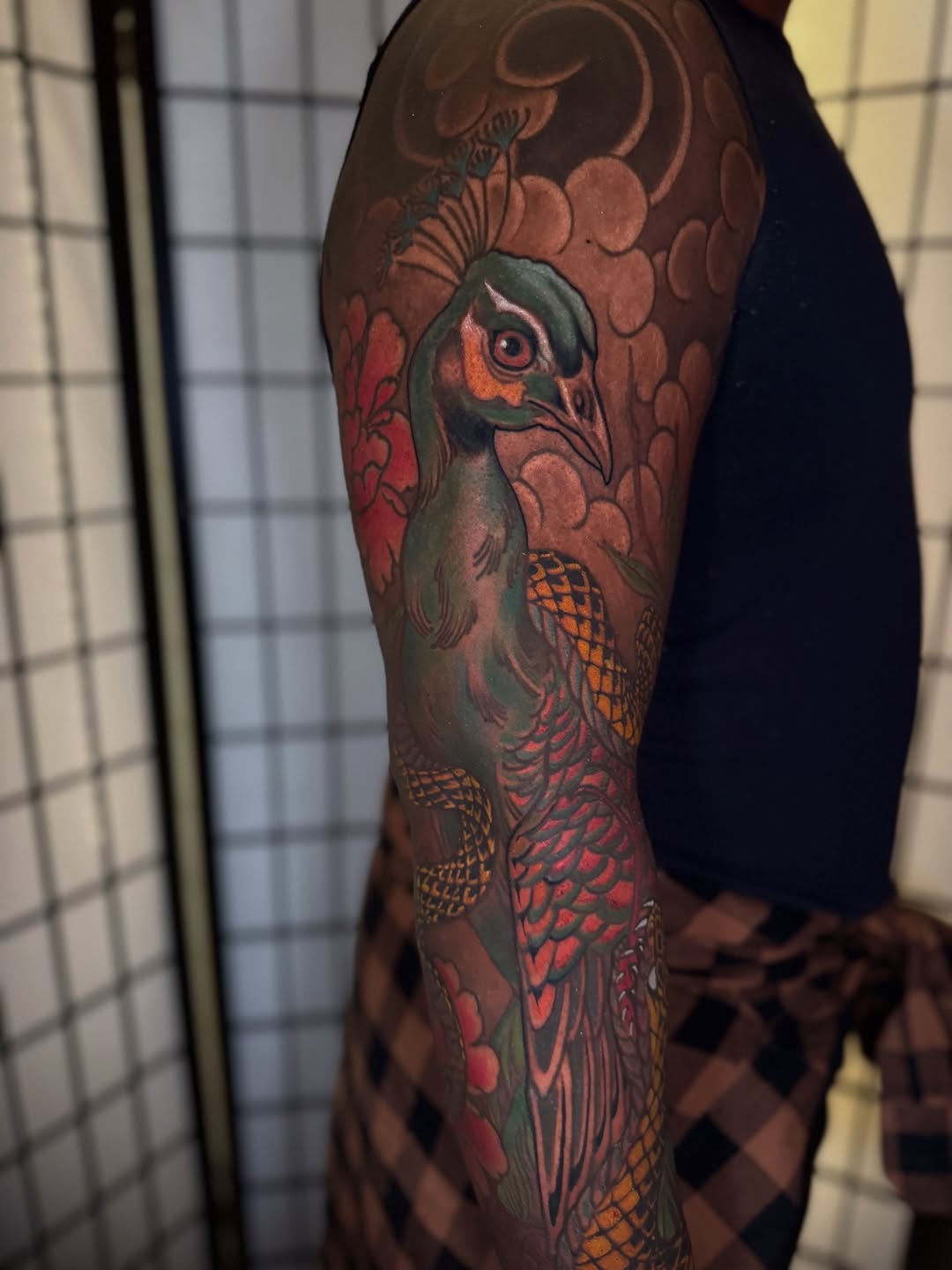 Jon Mesa Japanese tattoo sleeve