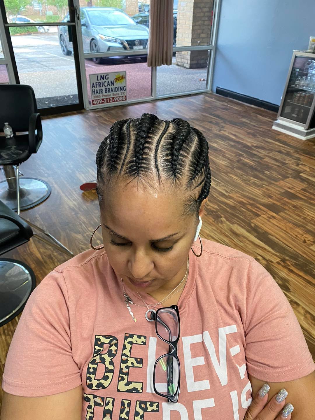 LG African Hair Braiding work