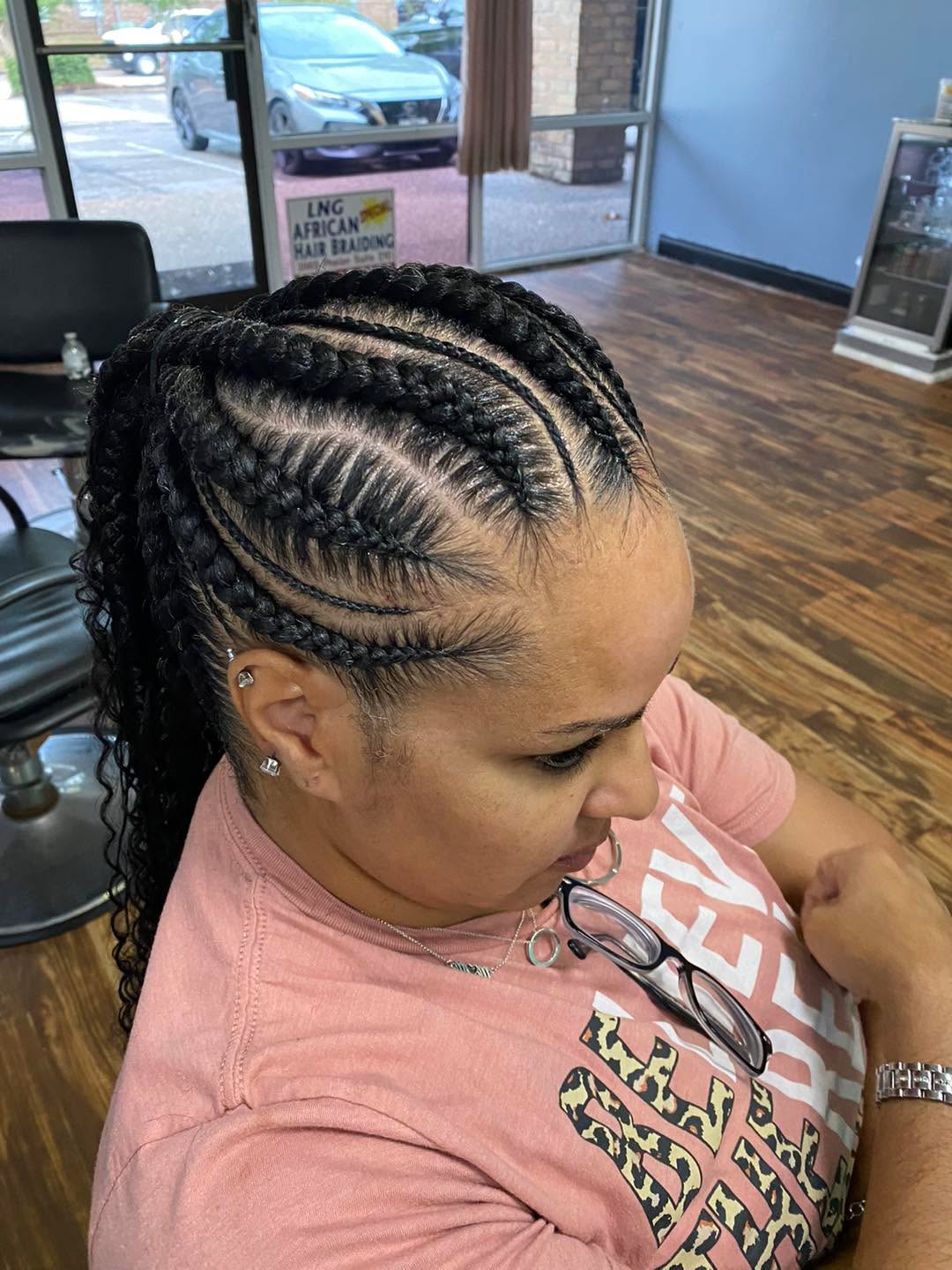 LG African Hair Braiding work