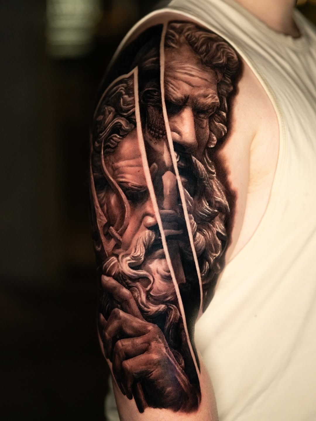 Black and gray realism tattoo by Prettyboytatt