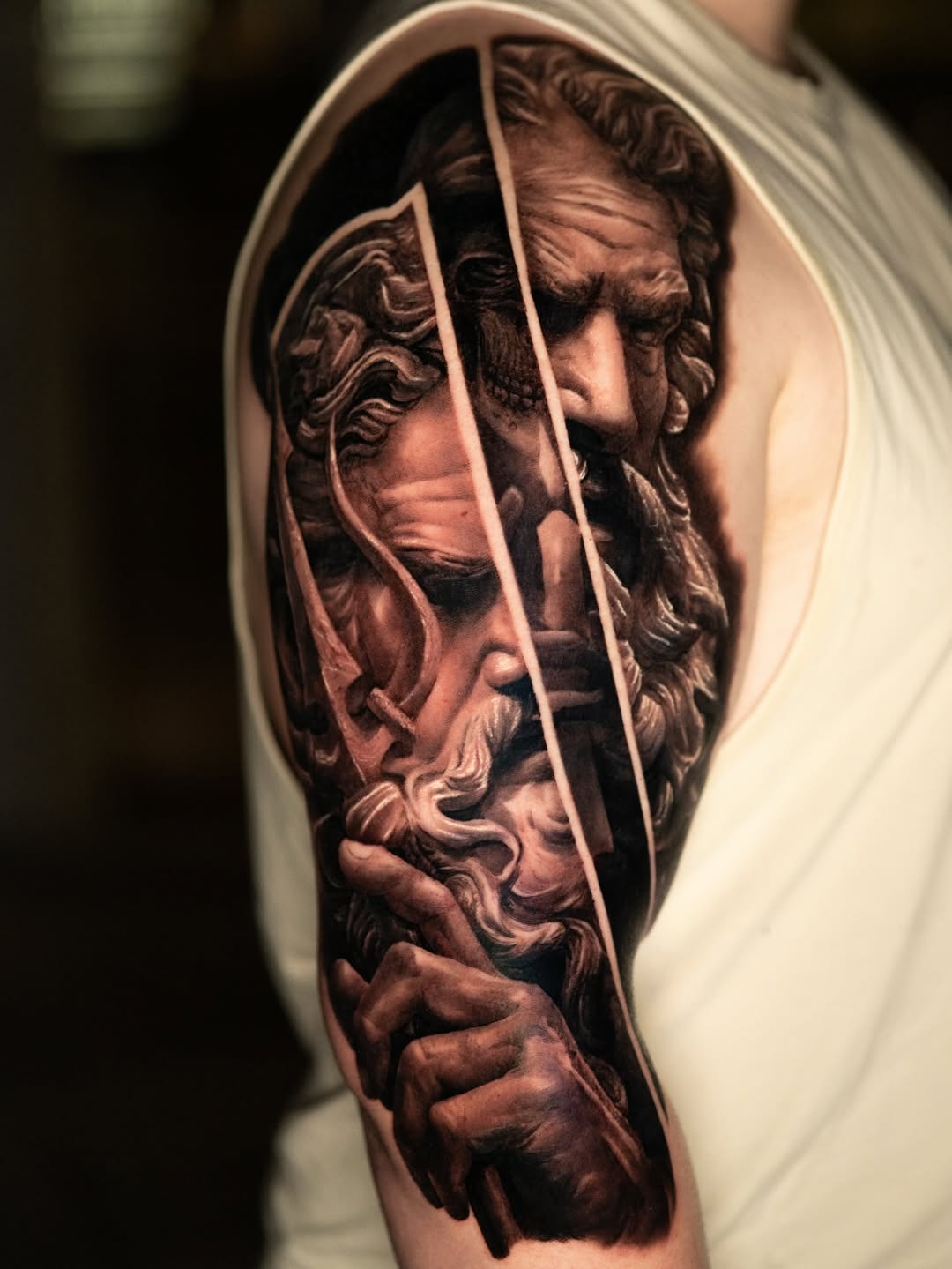 Black and gray realism tattoo by Prettyboytatt
