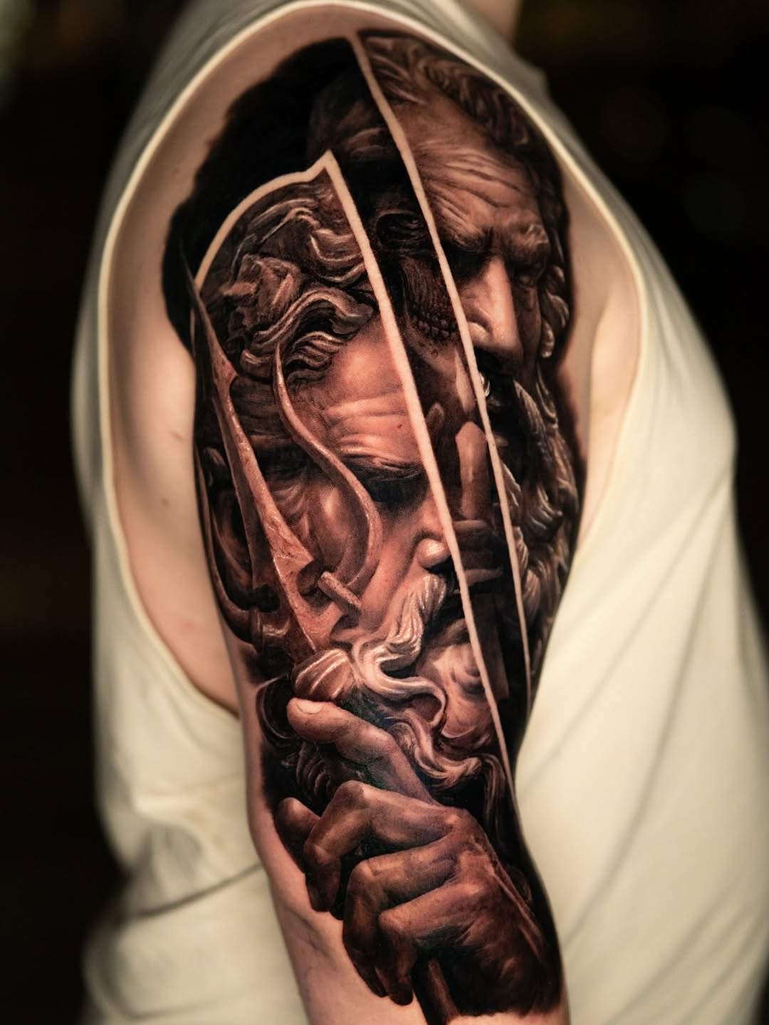 Black and gray realism tattoo by Prettyboytatt