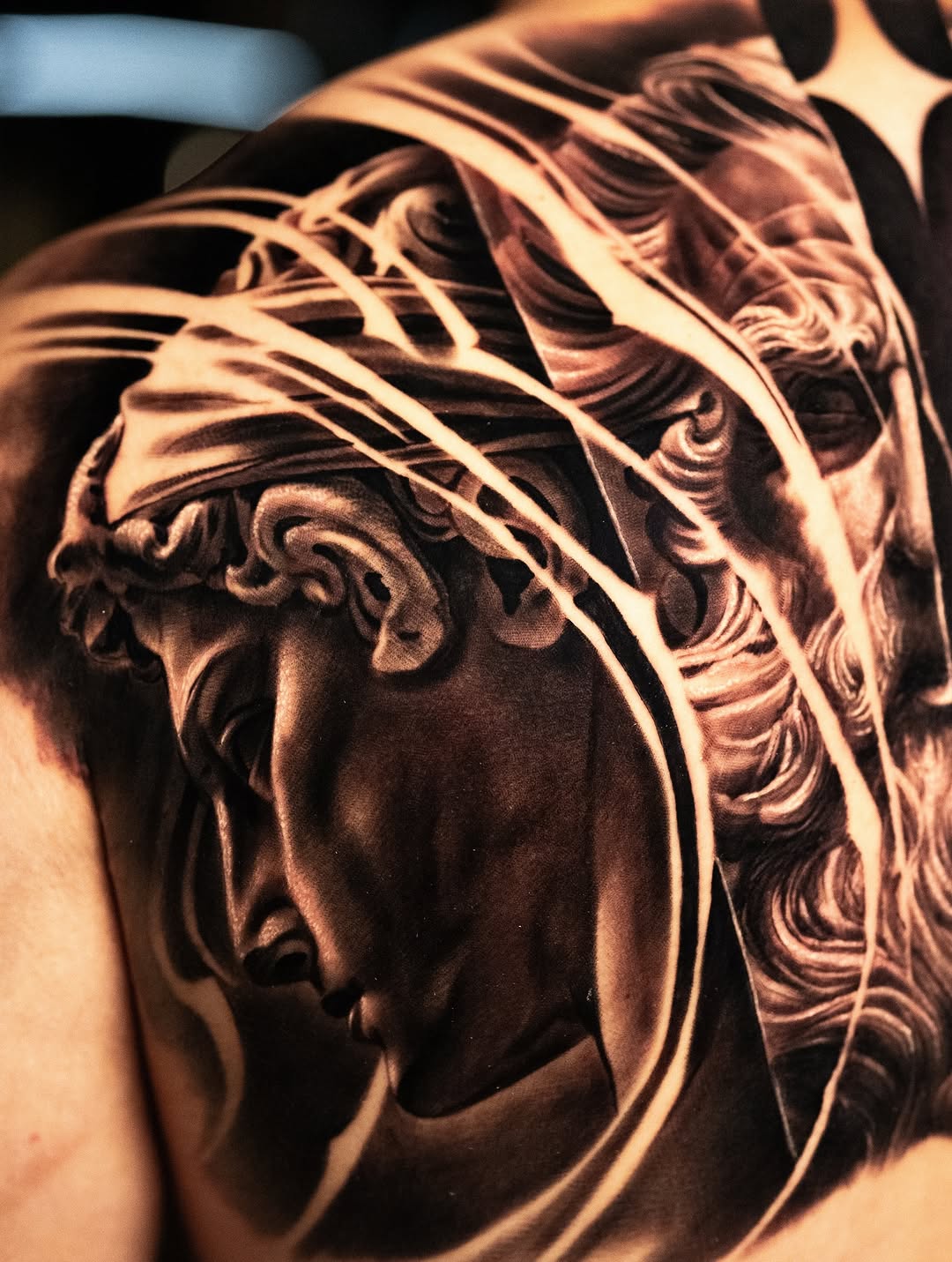 Black and gray realism tattoo by Prettyboytatt