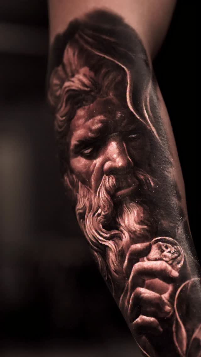Black and gray realism tattoo by Prettyboytatt