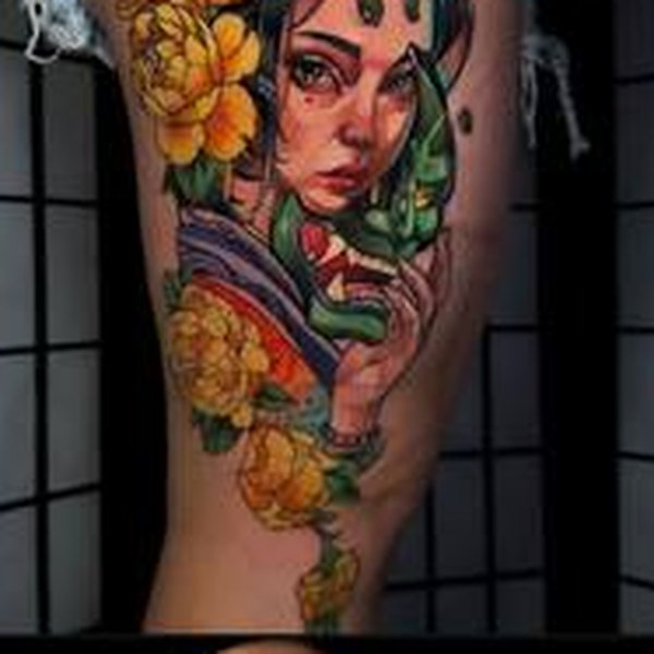 Neo Traditional Tattoo 7