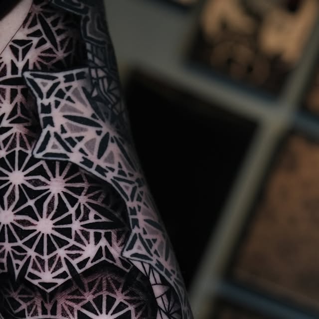 Sacred geometry back piece