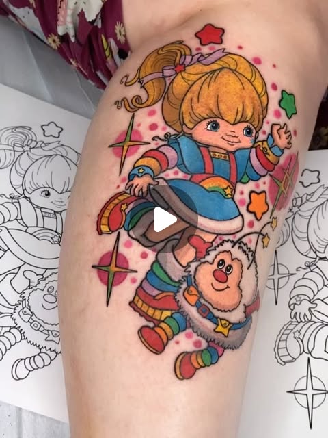 Custom geometric tattoo design