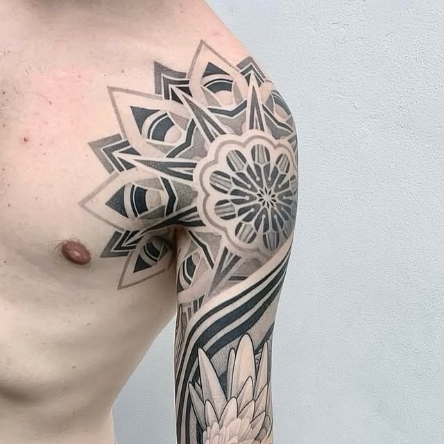 Metatron's cube tattoo