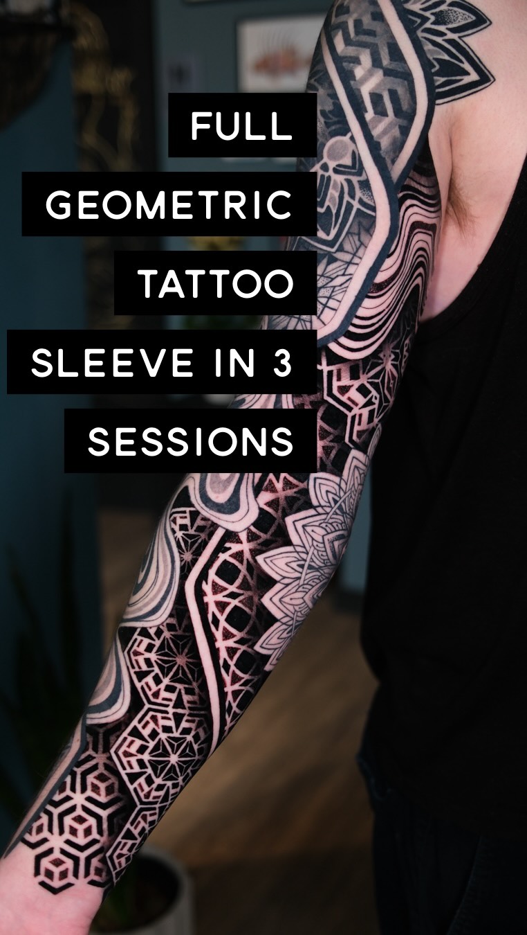 Geometric tattoo by Raul Wesche